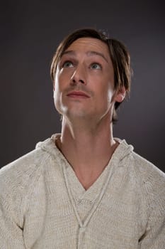 portrait of a young man making different faces,training for actors school,M26,studio