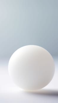 An egg on a white surface