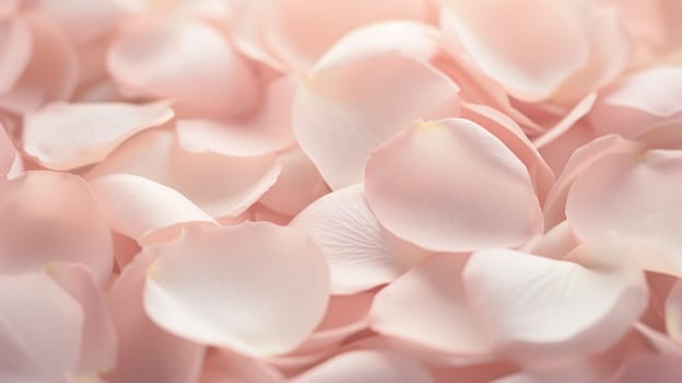 A close up of a bunch of pink rose petals