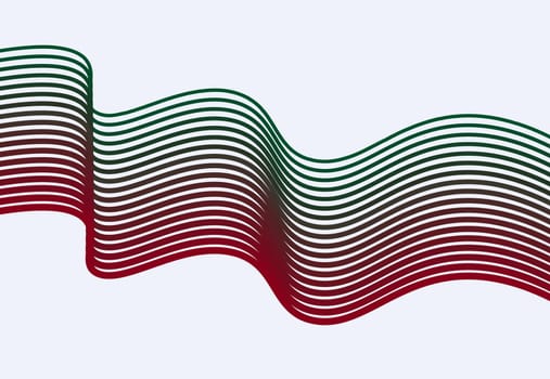 Illusory wavy lines background illustration