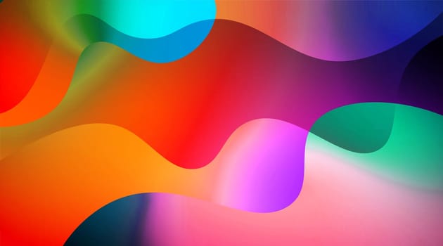 Abstract gradient background with waves shapes.