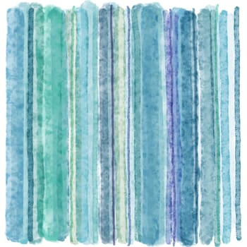 blue and azure watercolor striped background illustration