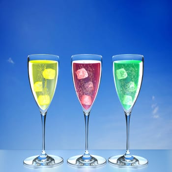 colorful glass cup for adv or others purpose use
