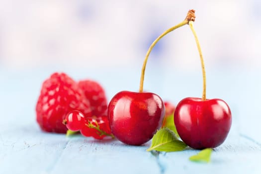 fresh fruit in summer