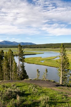 River in Yellowstone National Park in Wyoming