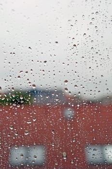 raindrops on the window
