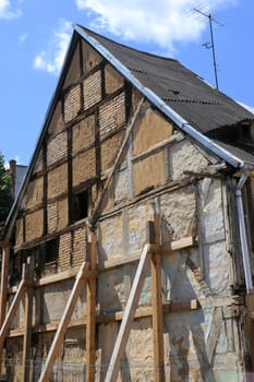 old half-timbered house in Brandenburg