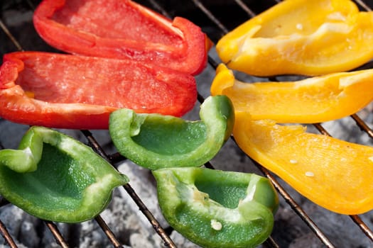 Grilled peppers