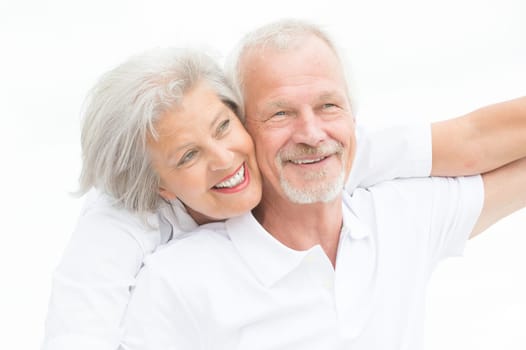 Portrait of a happy senior couple