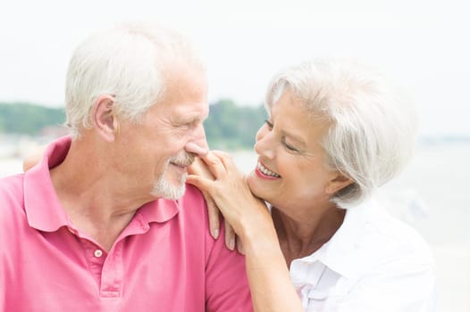 Portrait of a happy senior couple