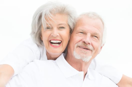 Portrait of a happy senior couple