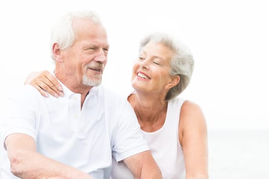 Portrait of a happy senior couple