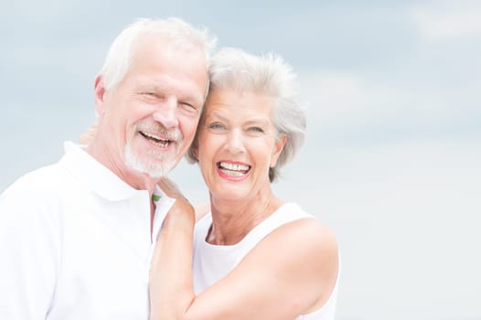 Portrait of a happy senior couple