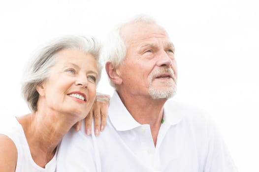 Portrait of a happy senior couple
