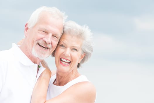 Portrait of a happy senior couple