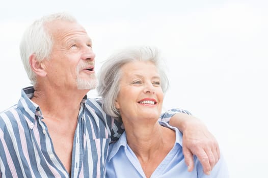 Portrait of a happy senior couple