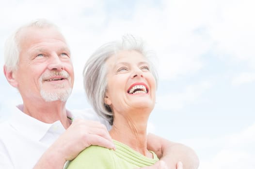 Portrait of a happy senior couple