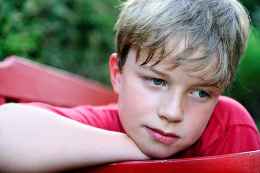 boy is sad