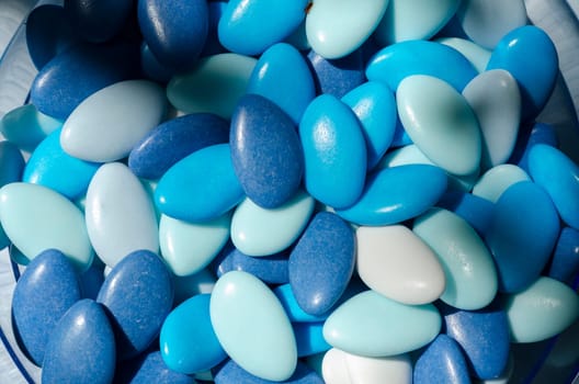 wedding candy of blue color