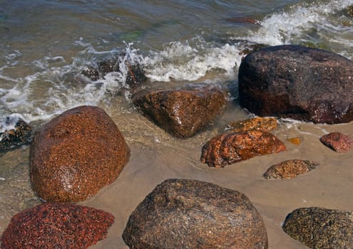 Stones on the beach