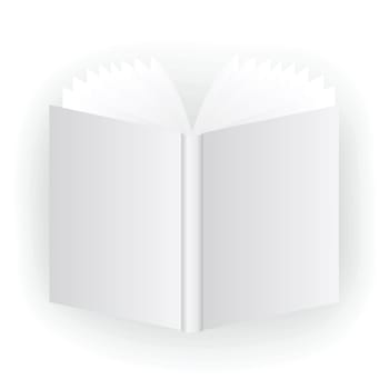 l illustration with open book for your design