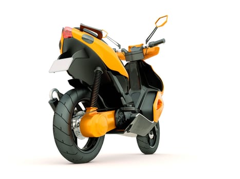 Modern powerful sports scooter