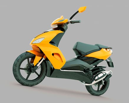 Modern powerful sports scooter
