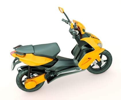 Modern powerful sports scooter