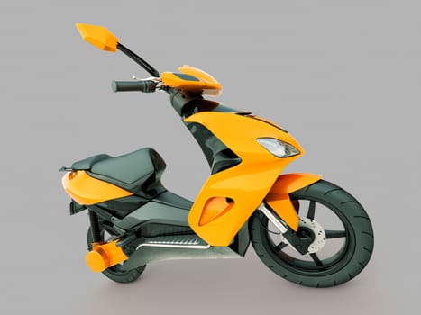 Modern powerful sports scooter