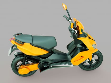 Modern powerful sports scooter