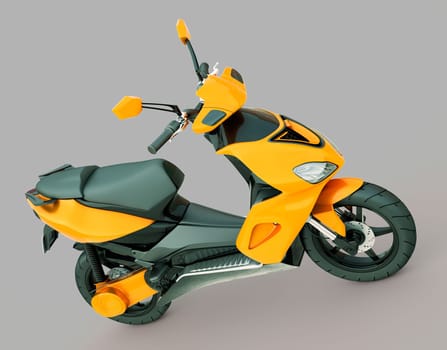 Modern powerful sports scooter