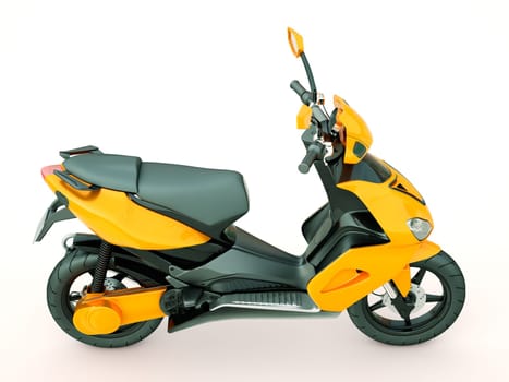 Modern powerful sports scooter