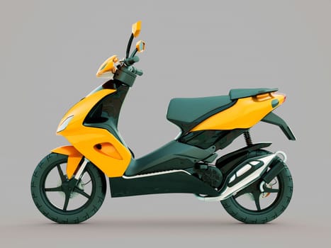Modern powerful sports scooter