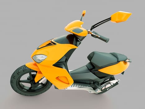 Modern powerful sports scooter