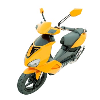 Modern powerful sports scooter