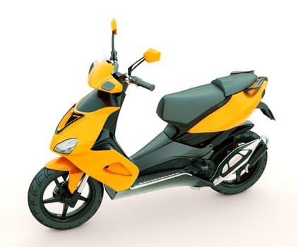 Modern powerful sports scooter