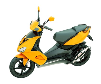 Modern powerful sports scooter