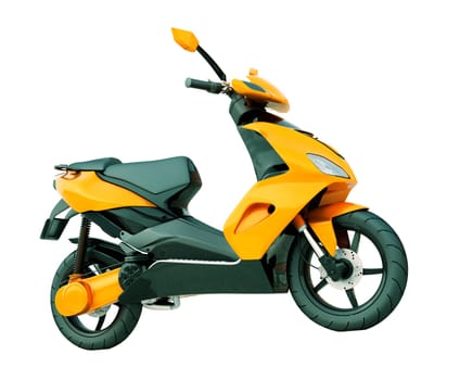 Modern powerful sports scooter