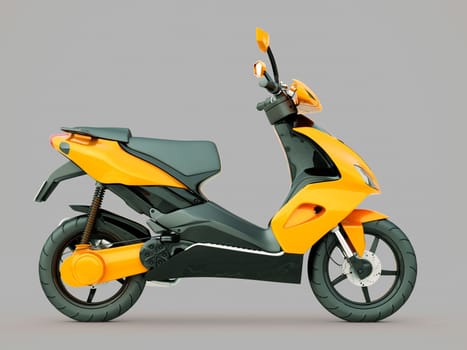 Modern powerful sports scooter