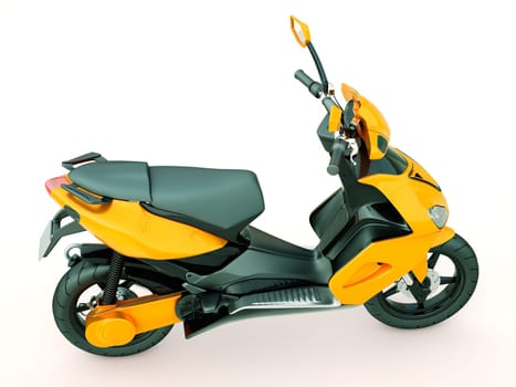 Modern powerful sports scooter