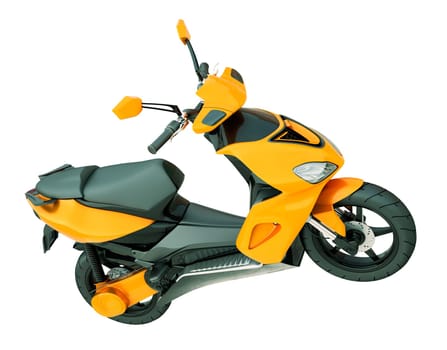 Modern powerful sports scooter