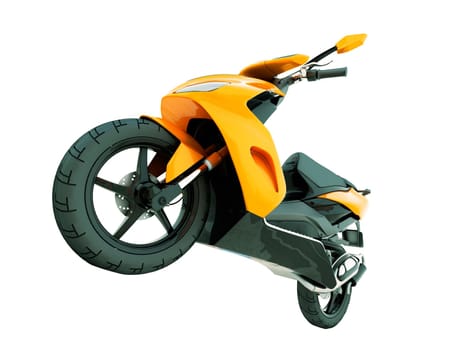 Modern powerful sports scooter