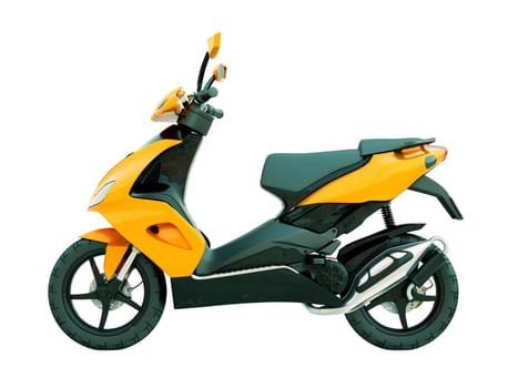 Modern powerful sports scooter