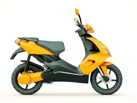 Modern powerful sports scooter