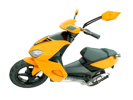 Modern powerful sports scooter