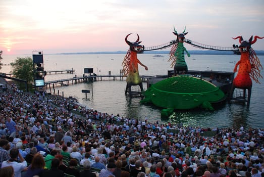 Mozart's Magic Flute Bregenz Vorarlberg Austria