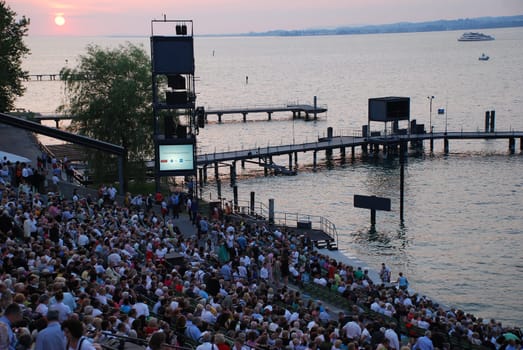 Lake Festival in Bregenz Austria