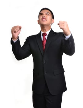 business expression worry isolated on white background