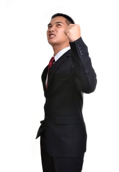 business expression worry isolated on white background