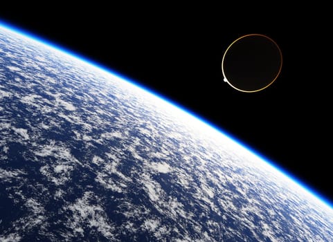 Atmosphere of the planet Earth.